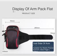 Gym sport Running Jogging Armband Arm Band Bag Holder skrzynki pokrywa dla telefonu komórkowego Armband 6.5 "7.2 telefon komórkowy dla iphone 12 6.7" 2